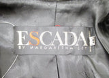 ESCADA 100% lamb's wool big shoulders coat Jacket EU34/NZ XS/S