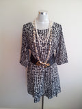 Brand new Chiffon Tunic with a cord belt XL